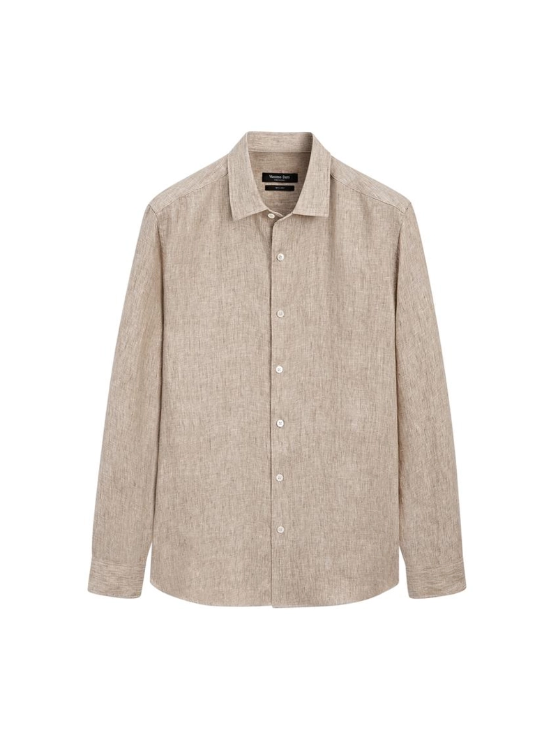 Рубашка с регулярной посадкой из 100% льна
