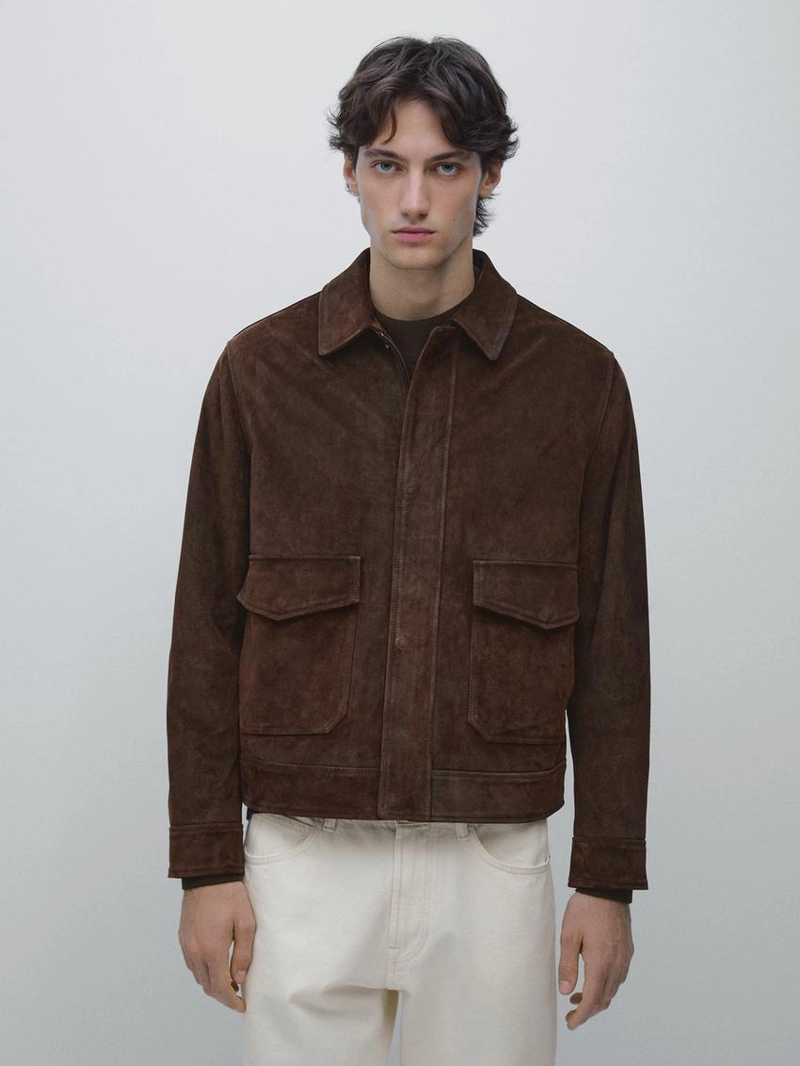 Куртка из замши