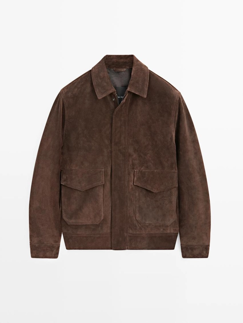 Куртка из замши