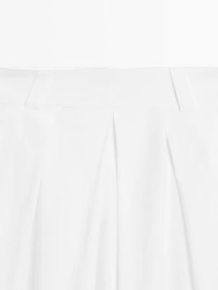 Юбка миди с деталями петель для ремня- Заказать в России