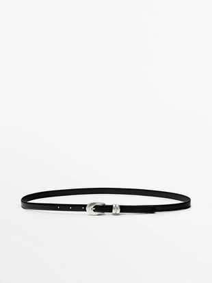 Кожанный пояс NAPPA с овальной пряжкой- Заказать в России