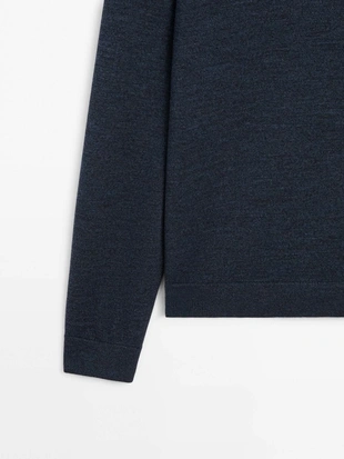 Водолазка из мериносовой шерсти с круглым вырезом- Заказать в России