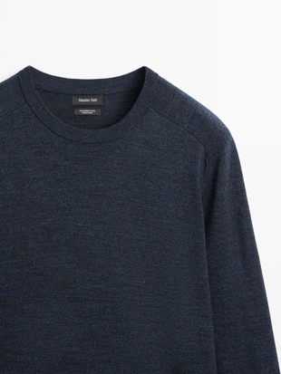 Водолазка из мериносовой шерсти с круглым вырезом- Заказать в России