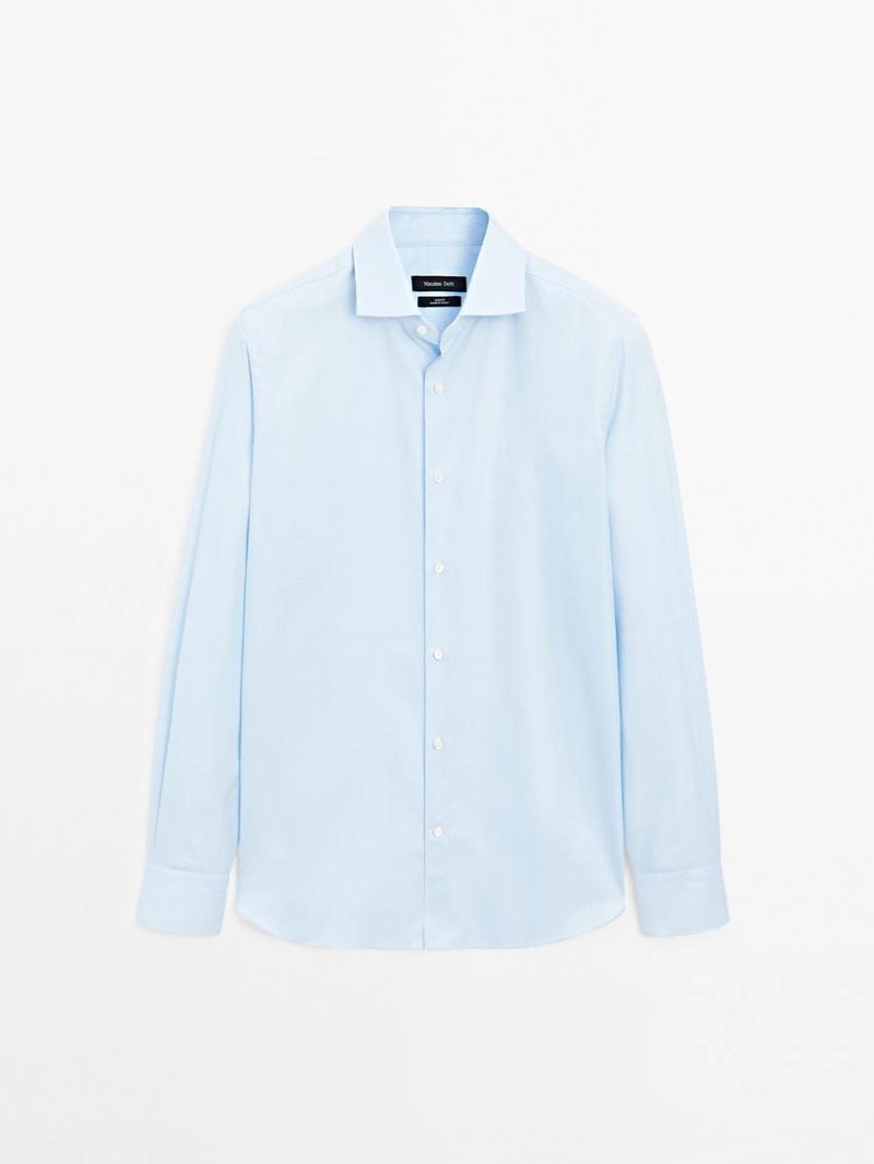 Рубашка в полоску slim fit