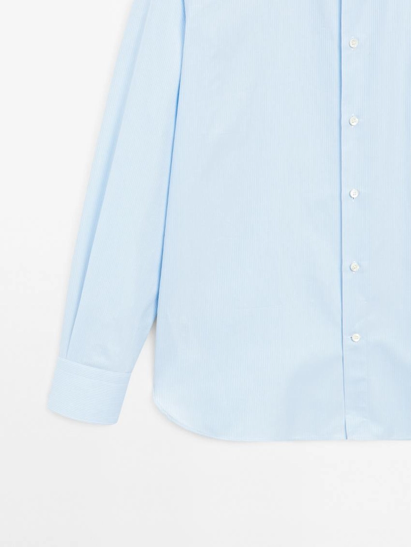 Рубашка в полоску slim fit