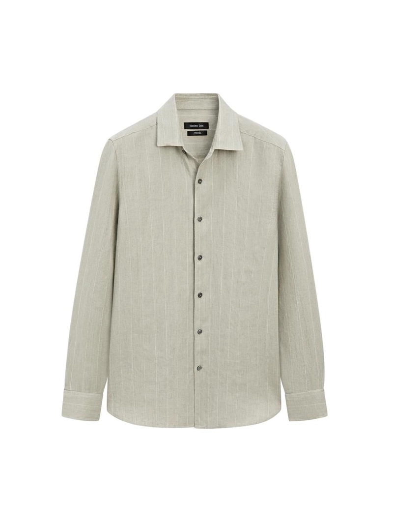 Рубашка в полоску из 100% льна