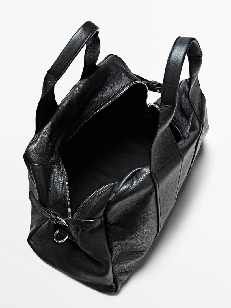 Путешественная сумка из натуральной кожи nappa