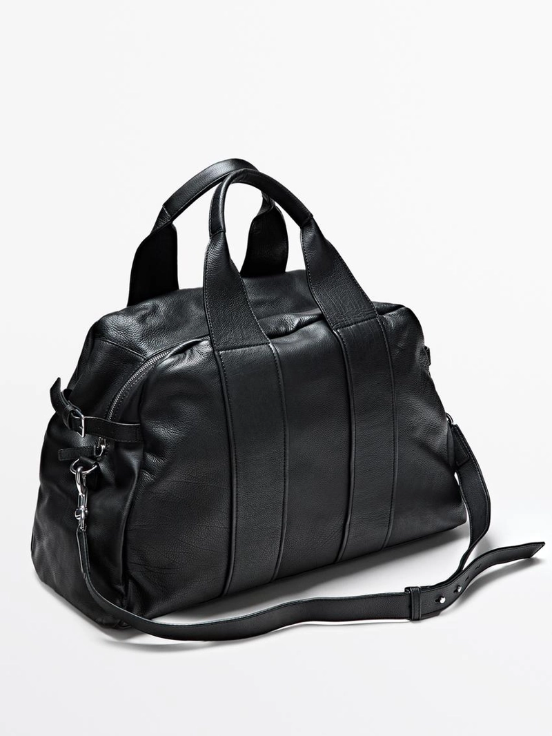 Путешественная сумка из натуральной кожи nappa