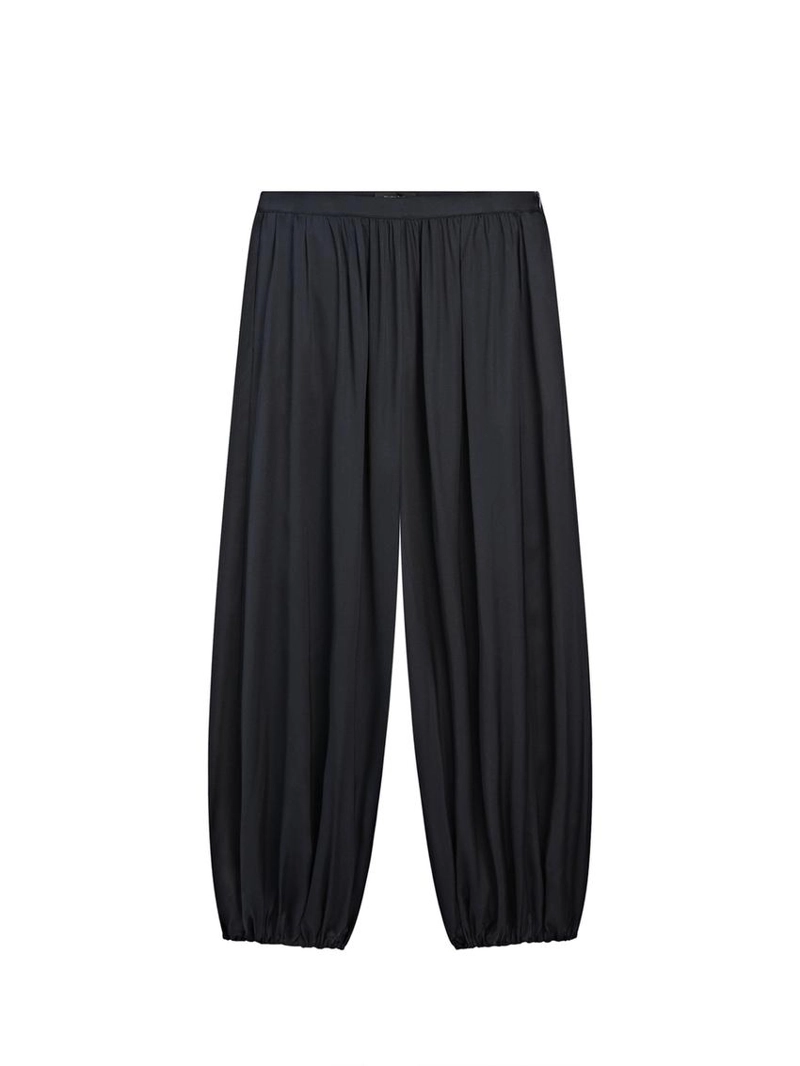 Брюки свободного кроя из атласа