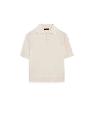 Поло из трикотажа смесовой шерсти- Заказать в России