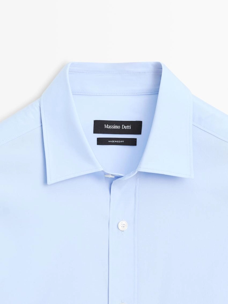 Рубашка из хлопково-вискозного материала