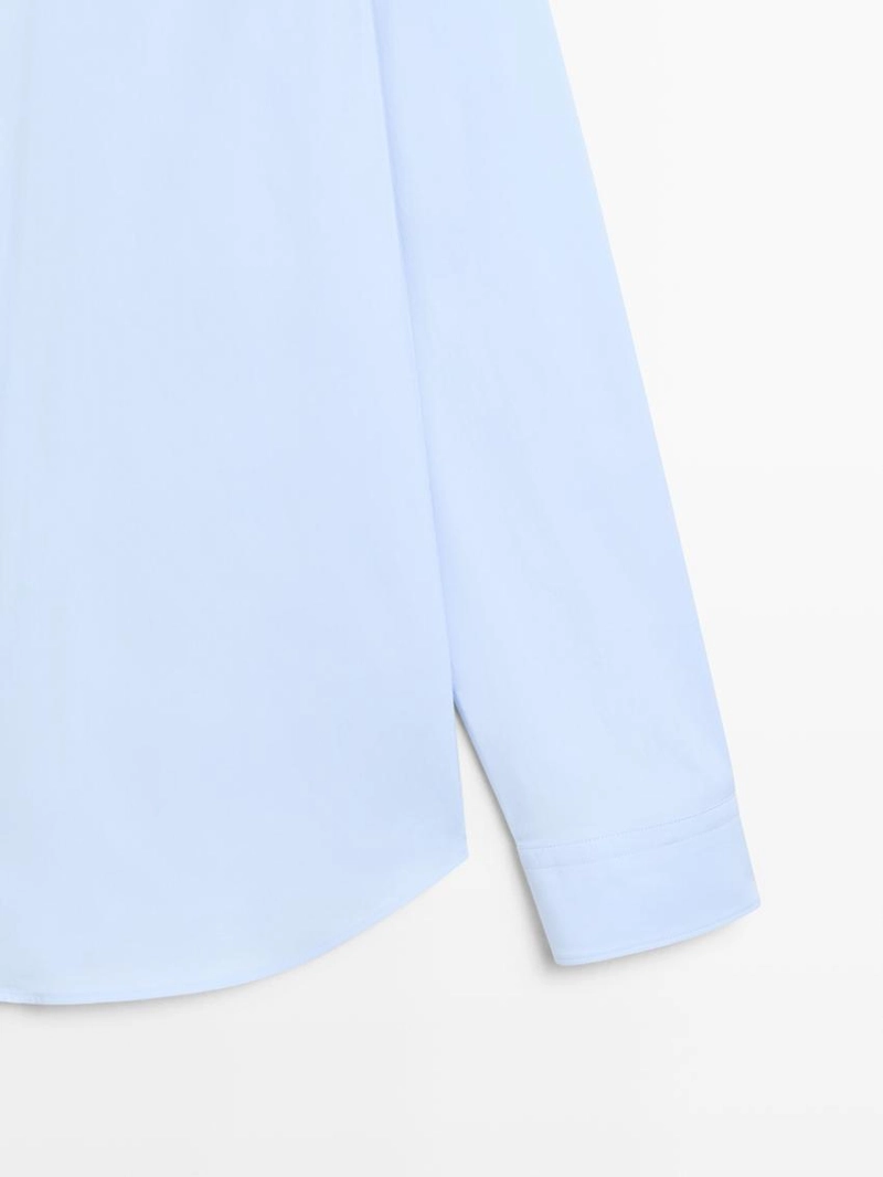 Рубашка из хлопково-вискозного материала