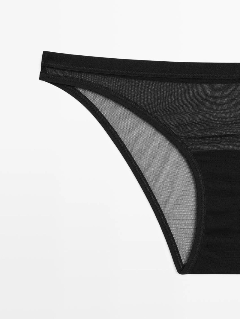 Трусики из полупрозрачной сетки