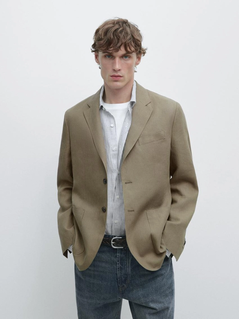 Пиджак из льна