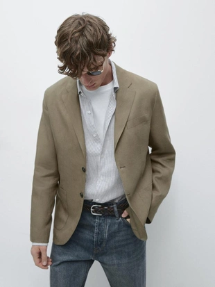 Пиджак из льна- Заказать в России