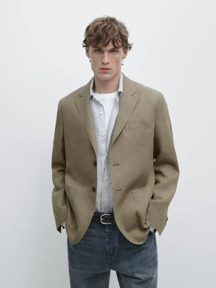 Пиджак из льна- Заказать в России