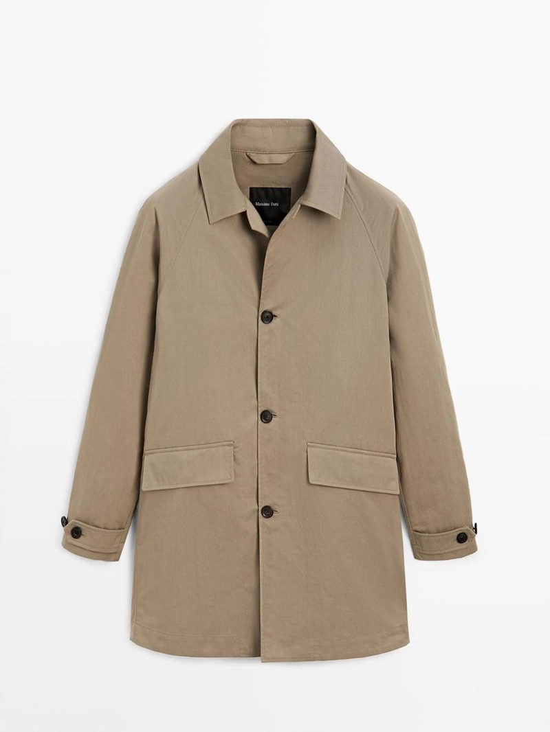 Легкое тренчкот с лацканами