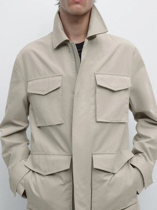 Куртка с деталями кармана- Заказать в России
