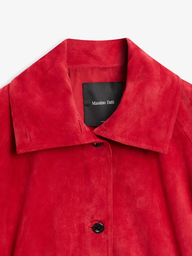 Куртка-бомбер из замши