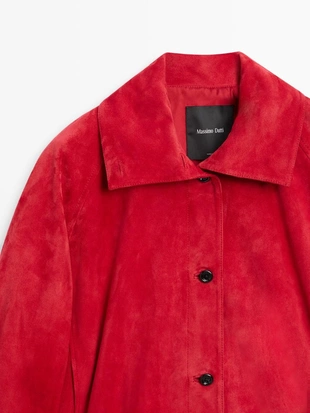 Куртка-бомбер из замши- Заказать в России