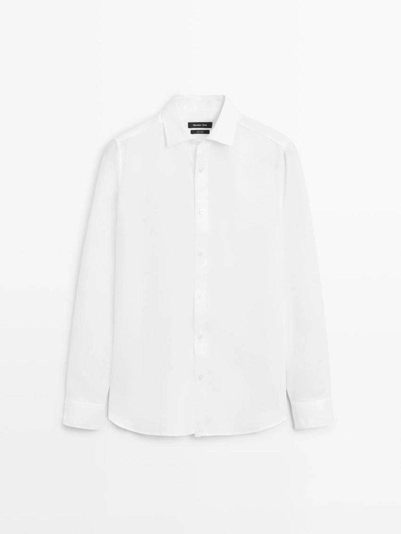 Рубашка из 100% льна в стиле slim fit