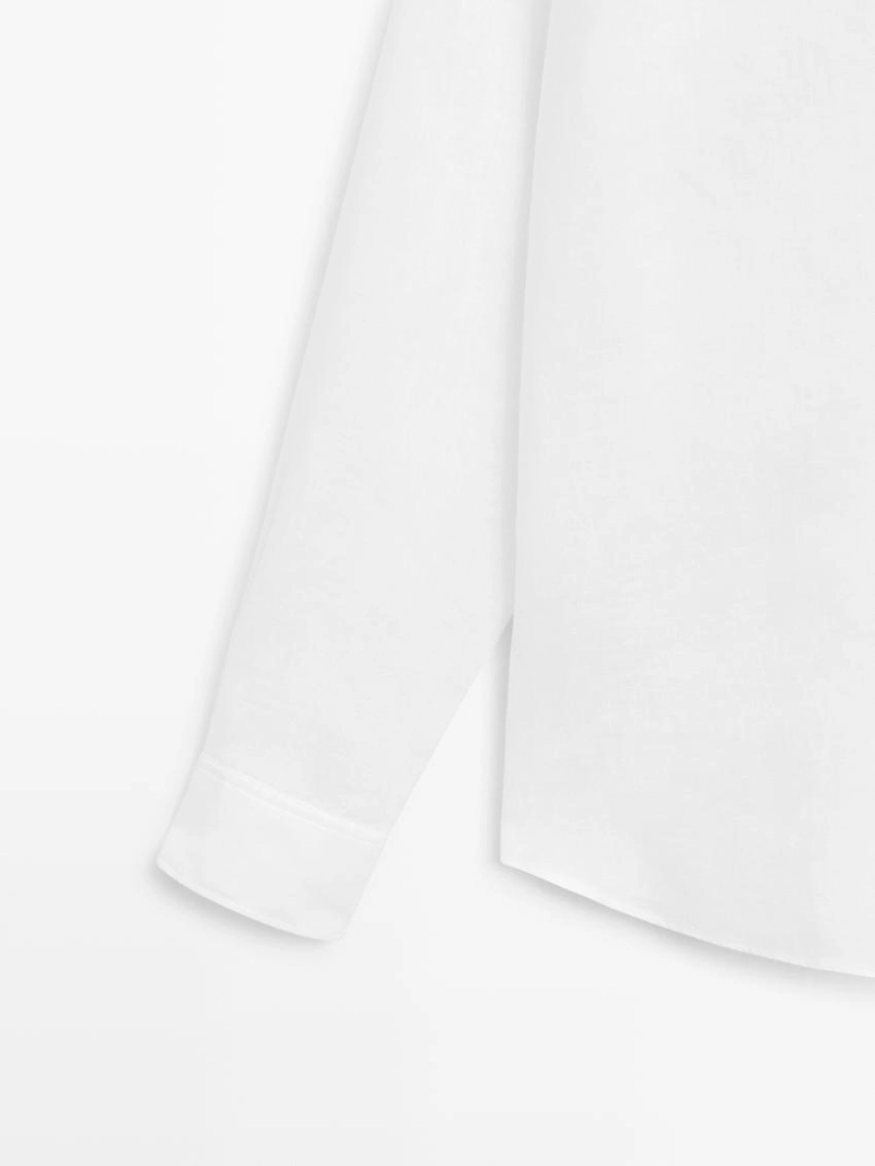 Рубашка из 100% льна в стиле slim fit