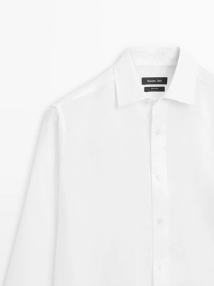 Купить Massimo Dutti Рубашка из 100% льна в стиле SLIM FIT