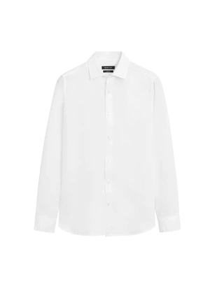 Рубашка из 100% льна в стиле SLIM FIT- Заказать в России