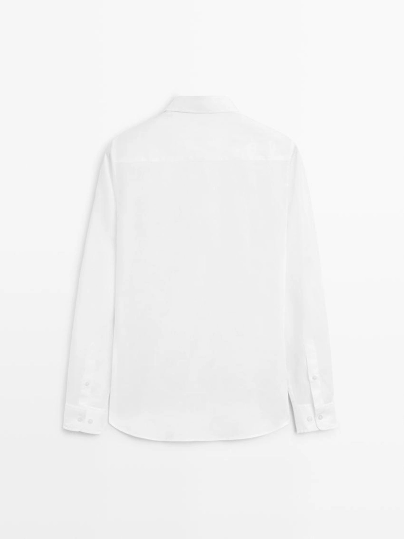 Рубашка из 100% льна в стиле slim fit