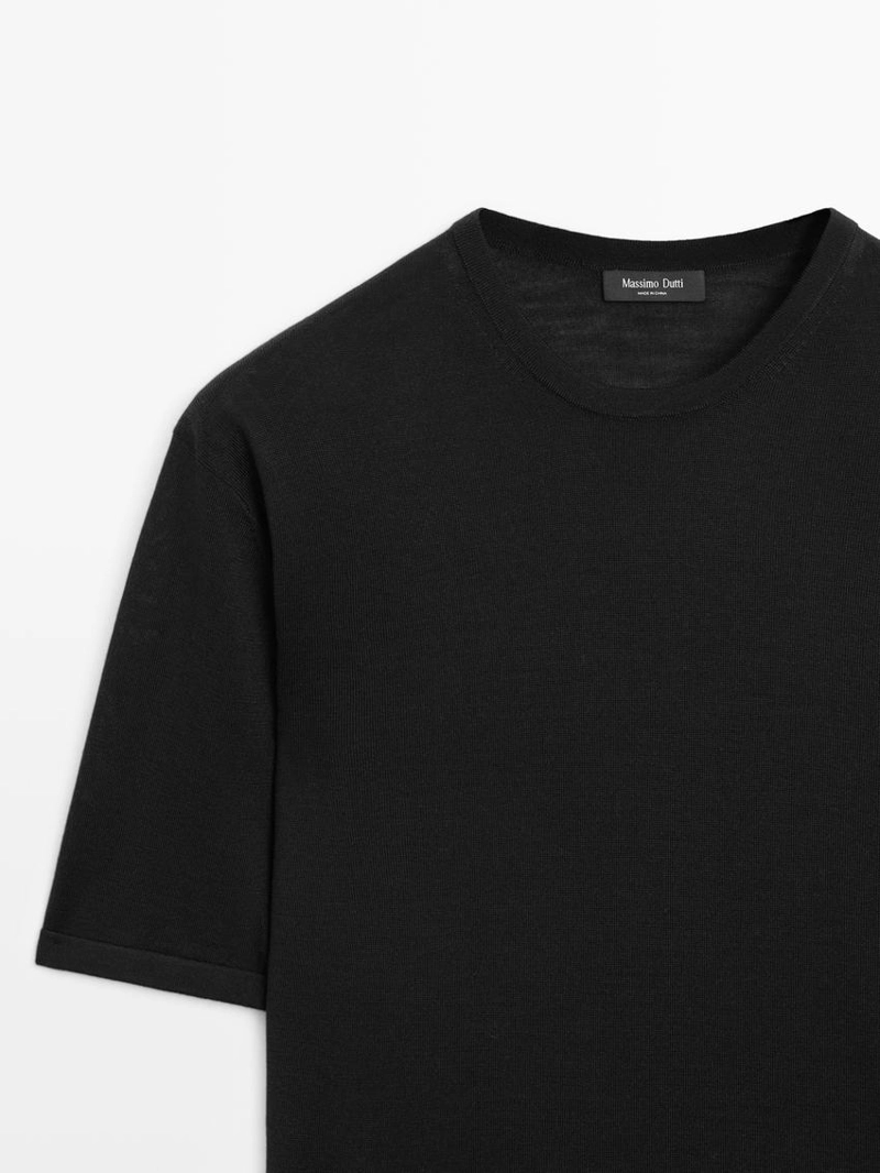 Футболка короткий рукав из шерстяно-лиоцелловой смеси