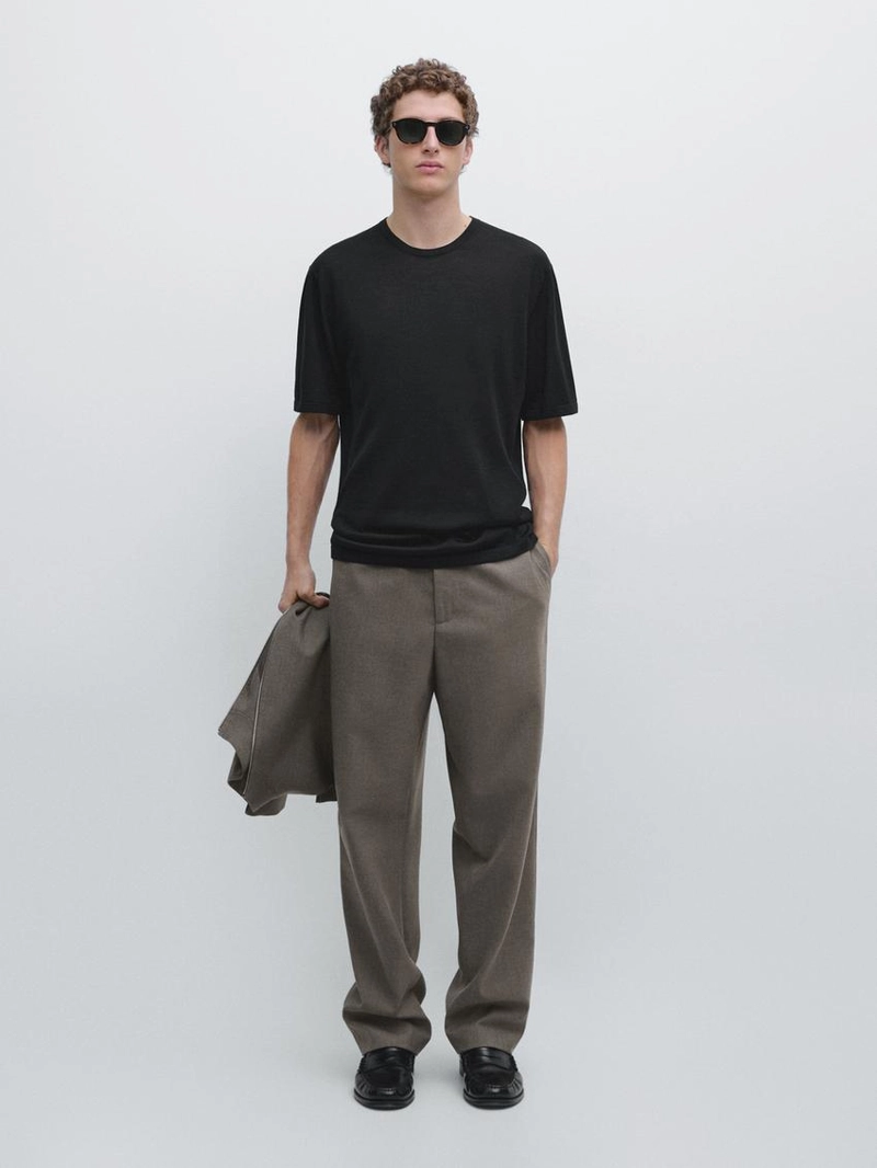 Футболка короткий рукав из шерстяно-лиоцелловой смеси