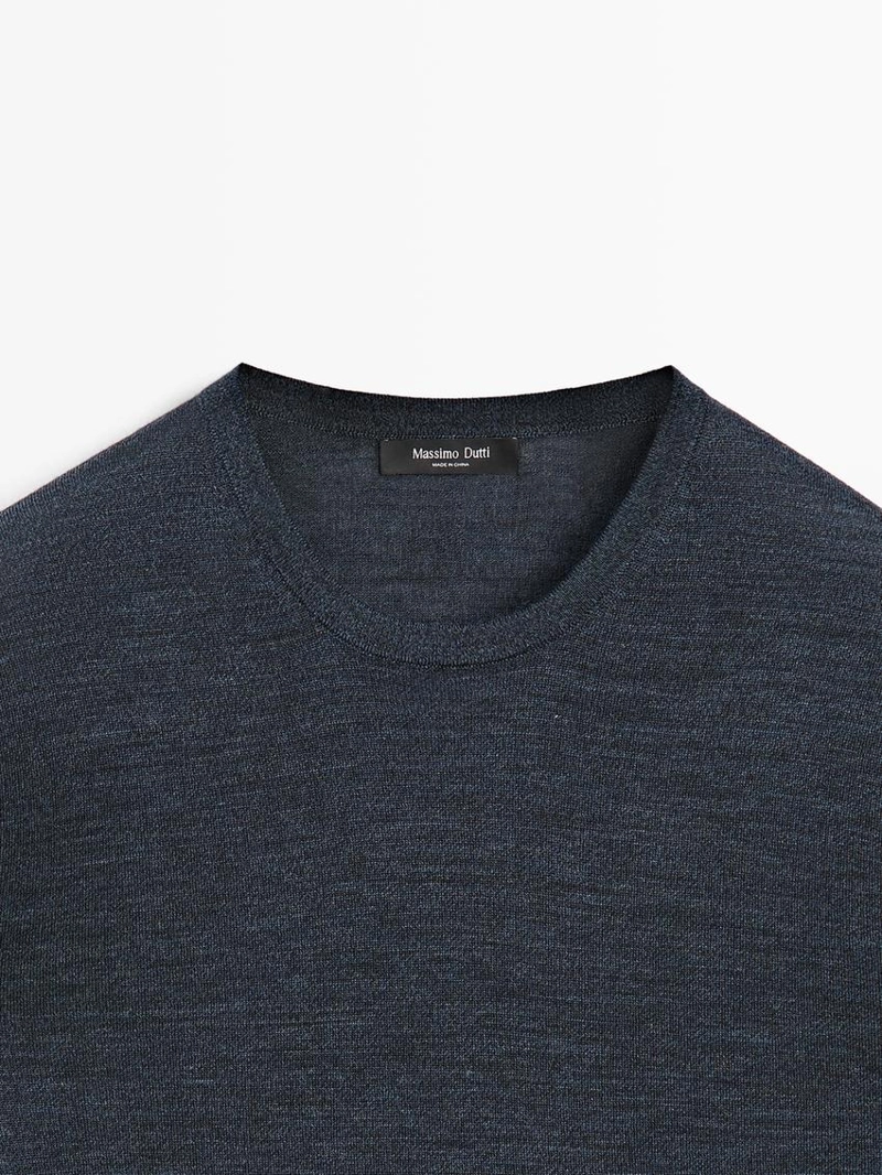 Футболка из шерстяно-лиоцелловой смеси на короткий рукав