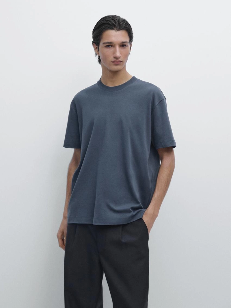 Футболка среднего веса с коротким рукавом, 100% хлопок