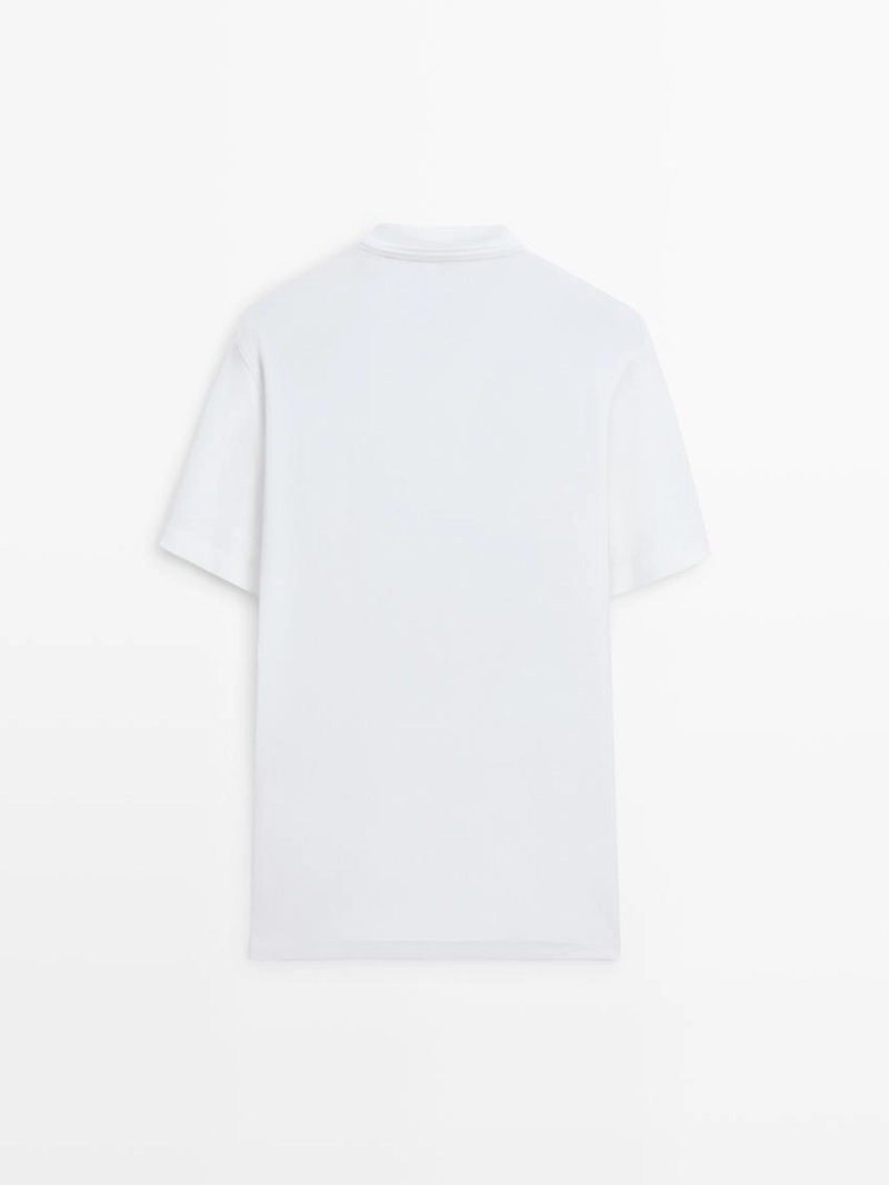 Поло из 100% хлопка с короткими рукавами