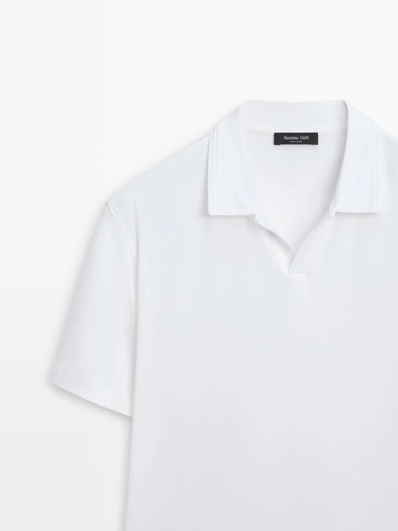 Поло из 100% хлопка с короткими рукавами