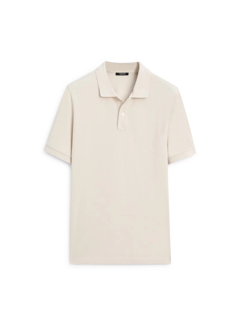 Поло из микротекстурированного хлопка