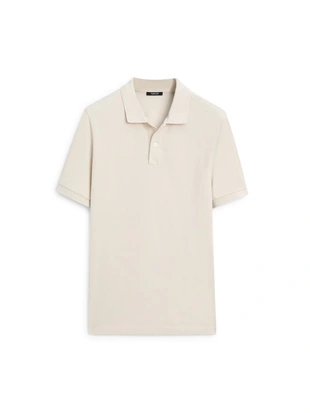 Поло из микротекстурированного хлопка- Заказать в России