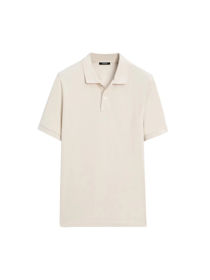 Поло из микротекстурированного хлопка