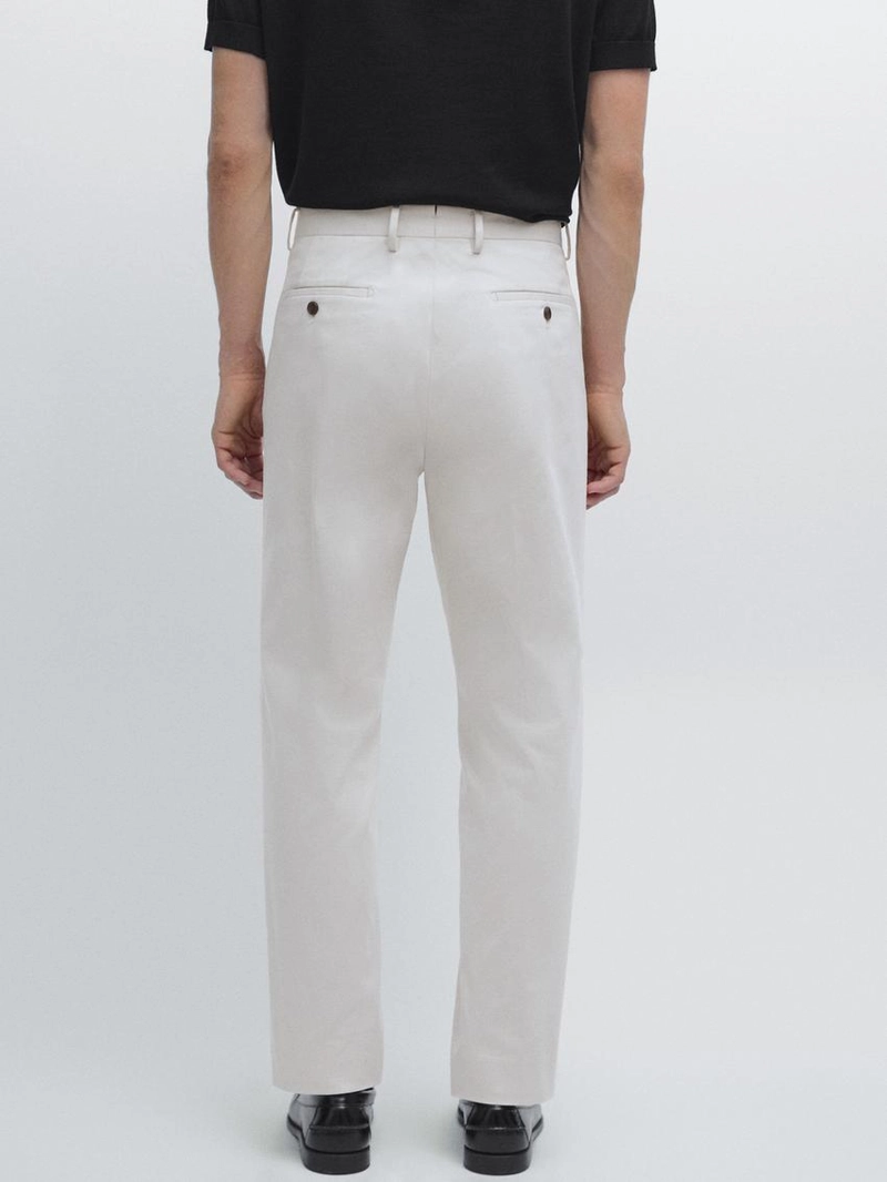Брюки из хлопкового смесового твила