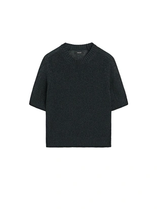 Трикотажный свитер с коротким рукавом- Заказать в России