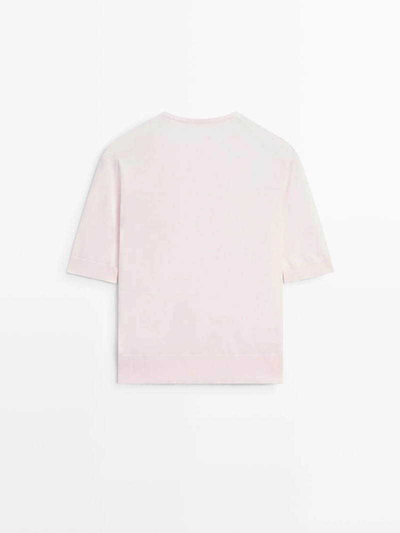 Кардиган из хлопкового микса с короткими рукавами