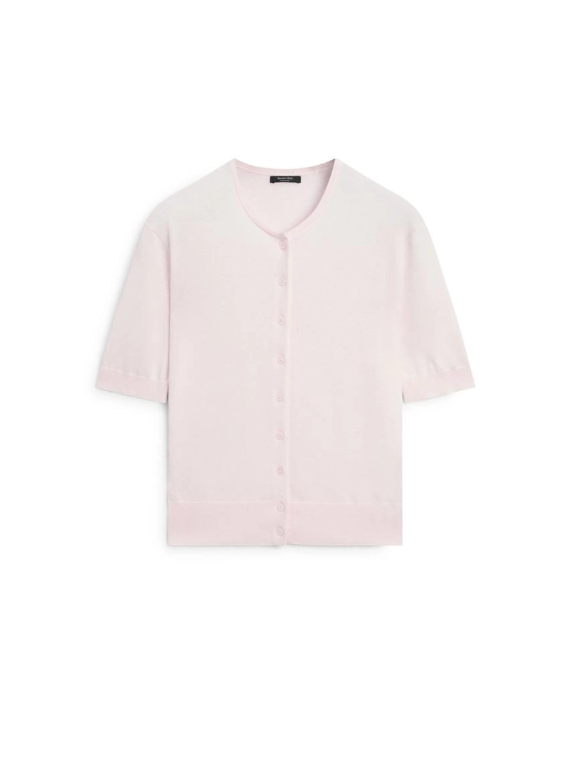 Кардиган из хлопкового микса с короткими рукавами