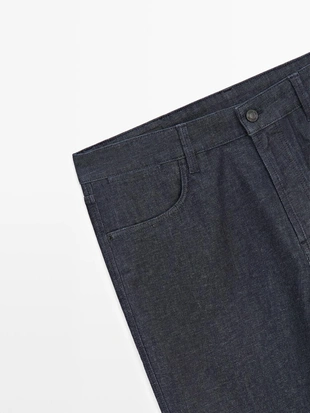 Джинсы легкого SLIM-FIT с отбеленной отделкой- Заказать в России