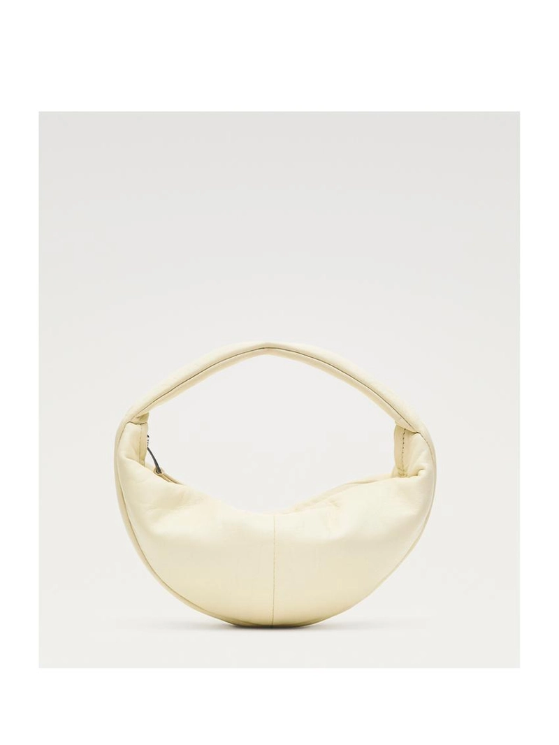 Сумка из натуральной кожи в форме полумесяца