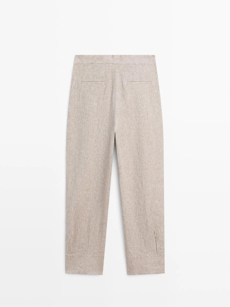 Брюки-костюм с деталью пряжки