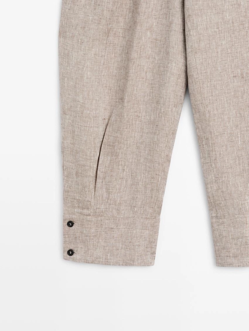 Брюки-костюм с деталью пряжки