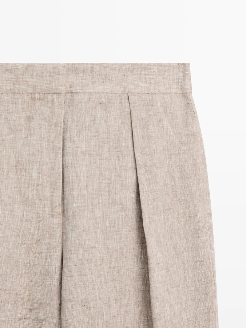 Брюки-костюм с деталью пряжки