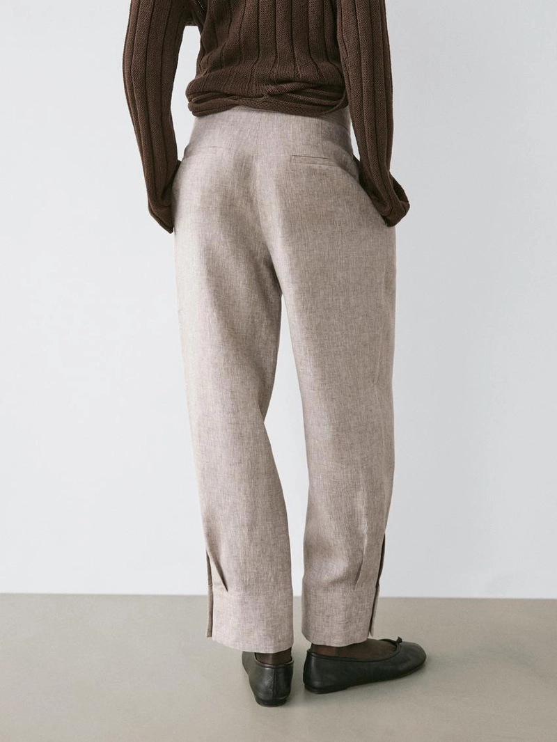 Брюки-костюм с деталью пряжки