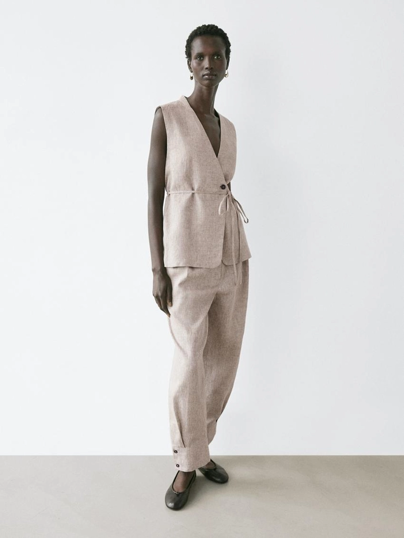 Жилет в стиле двубортного костюма