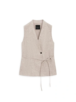 Жилет в стиле двубортного костюма- Заказать в России